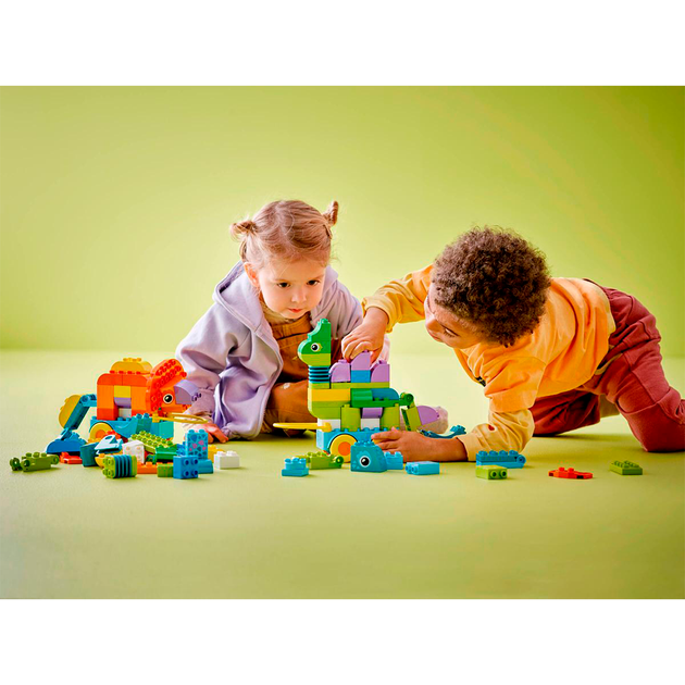 Конструктор LEGO DUPLO Town Динозаври на колесах 3в1 108 деталей (10451) - зображення 7