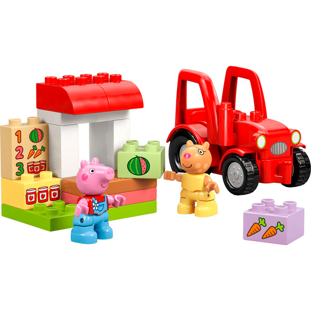 Конструктор LEGO DUPLO Peppa Pig Трактор і ринок 18 деталей (10468) - зображення 4