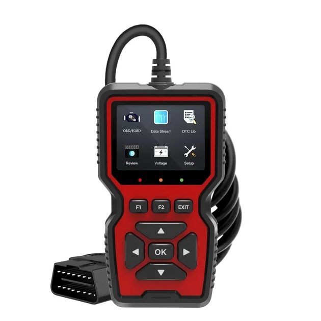 Автосканер OBD2 V519 проводной цветной дисплей — Автомобильный диагностический сканер считыватель ошибок Check Engine - изображение 2