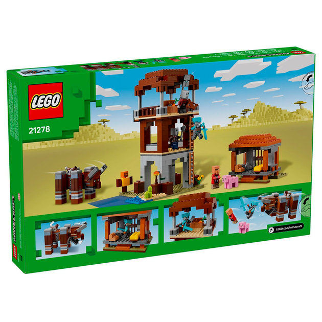 Конструктор LEGO Minecraft Аванпост разбойников и разоритель 665 деталей (21278) - изображение 2
