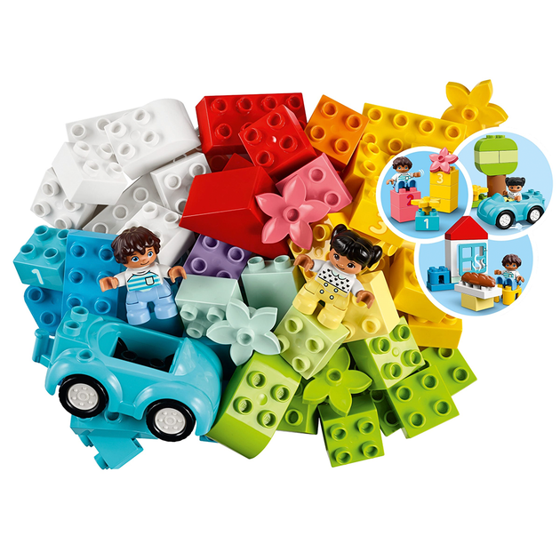 Конструктор LEGO DUPLO Classic Коробка с кубиками 65 деталей (10913) - Фото 3 Конструктор LEGO DUPLO Classic Коробка с кубиками 65 деталей (10913) - изображение 3