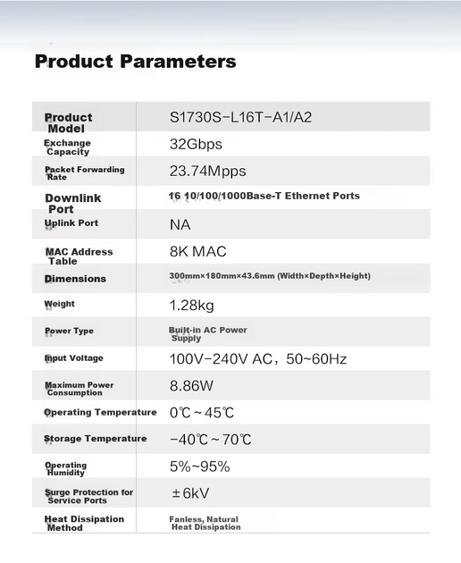Коммутатор HUAWEI S1730S-L16T гигабитный на 16 портов - Фото 11 Коммутатор HUAWEI S1730S-L16T гигабитный на 16 портов - изображение 11