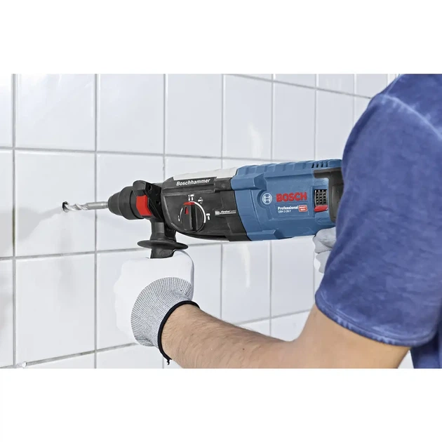 Мережевий перфоратор Bosch Professional GBH 2-28 F SDS plus 880 Вт 3,2 Дж зі швидкозатискним патроном та кейсом (0611267601) - зображення 8