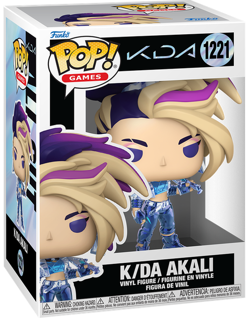 Фігурка Funko POP! Games: League of Legends — K/DA AKALI (К/DA Акалі) #1221 - Фото 1 Фігурка Funko POP! Games: League of Legends — K/DA AKALI (К/DA Акалі) #1221 - зображення 1