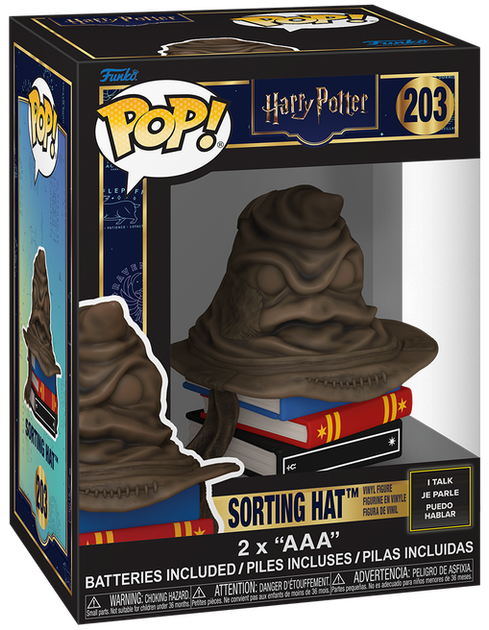 Фігурка Funko Pop! Sounds: Harry Potter — #203 Сортувальний капелюх зі звуком (Sorting Hat) - Фото 1 Фігурка Funko Pop! Sounds: Harry Potter — #203 Сортувальний капелюх зі звуком (Sorting Hat) - зображення 1