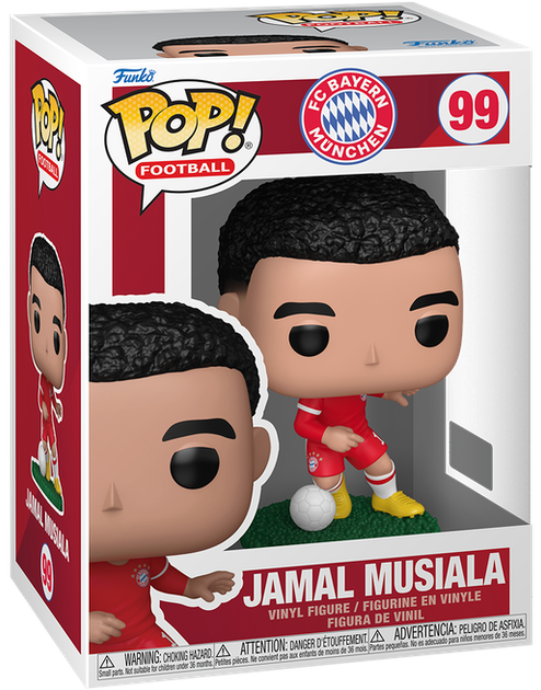 Фігурка Funko POP! Football: Jamal Musiala (Джамал Мусіала) #99 - Фото 1 Фігурка Funko POP! Football: Jamal Musiala (Джамал Мусіала) #99 - зображення 1