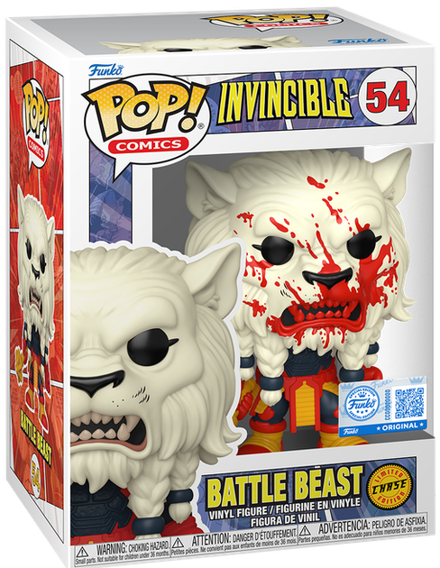 Фігурка Funko Pop! Animation: Invincible — #54 Батл Біст (Battle Beast Retail Exclusive Chase) - Фото 1 Фігурка Funko Pop! Animation: Invincible — #54 Батл Біст (Battle Beast Retail Exclusive Chase) - зображення 1