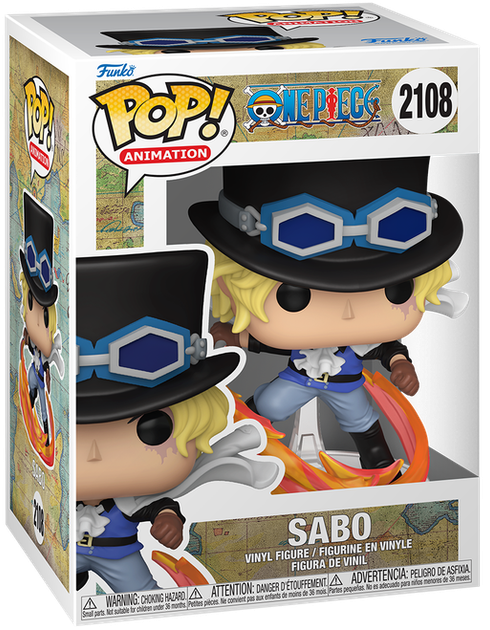 Фігурка Funko POP! One Piece — SABO ATTACKING WITH PIPE (Сабо з трубою в атаці) #2108 - Фото 1 Фігурка Funko POP! One Piece — SABO ATTACKING WITH PIPE (Сабо з трубою в атаці) #2108 - зображення 1