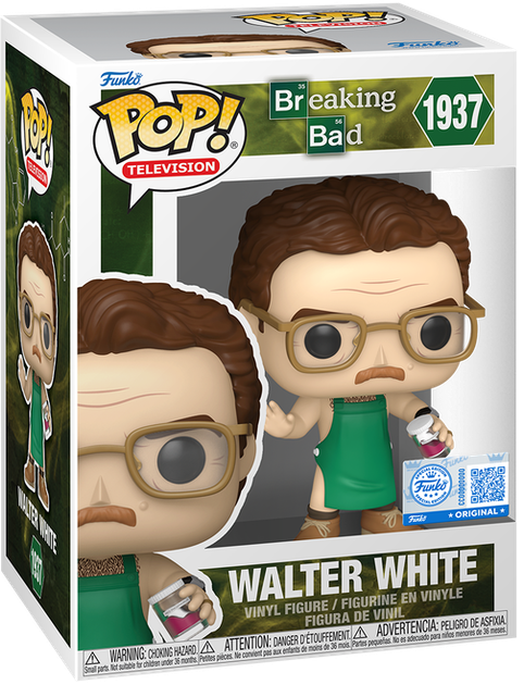 Фігурка Funko POP! Television: Breaking Bad — WALTER WHITE IN GREEN APRON (Волтер Вайт у зеленому фартуху) #1937 - Фото 1 Фігурка Funko POP! Television: Breaking Bad — WALTER WHITE IN GREEN APRON (Волтер Вайт у зеленому фартуху) #1937 - зображення 1