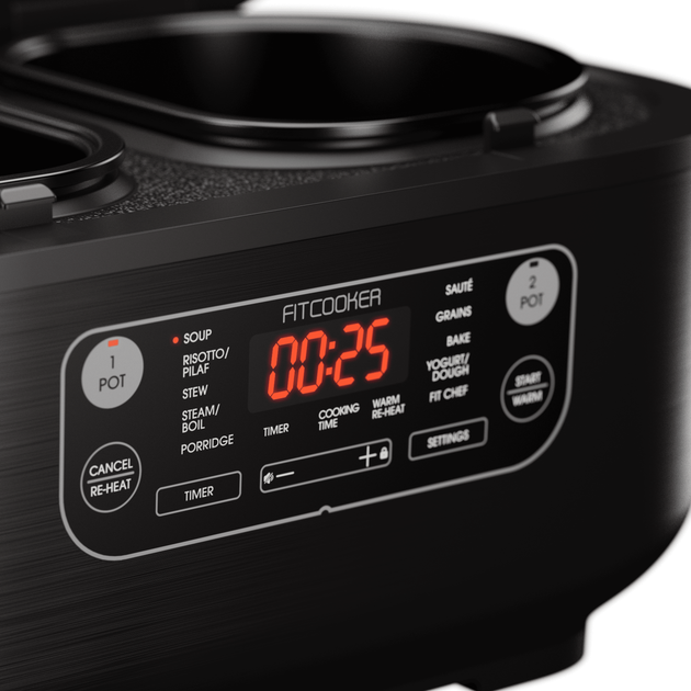 Мультиварка с двумя чашами FITCOOKER TWIN CHEF 3L, 3л, 10 программ - изображение 6