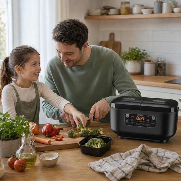 Мультиварка с двумя чашами FITCOOKER TWIN CHEF 3L, 3л, 10 программ - изображение 12