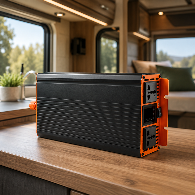 Инвертор напряжения 12V 220V 2000Вт преобразователь чистая синусоида 5600Вт для аккумулятора аварийное питание - изображение 8