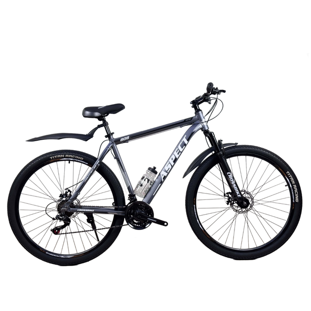Велосипед CrossBike 29" Aspect 2026 Рама 21" black-gray - Фото 1 Велосипед CrossBike 29" Aspect 2026 Рама 21" black-gray - изображение 1