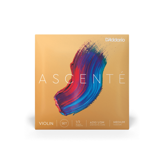 Струни для скрипки D'Addario ASCENTÉ VIOLIN STRING SET 1/2 Scale Medium Tension - Фото 1 Струни для скрипки D'Addario ASCENTÉ VIOLIN STRING SET 1/2 Scale Medium Tension - зображення 1