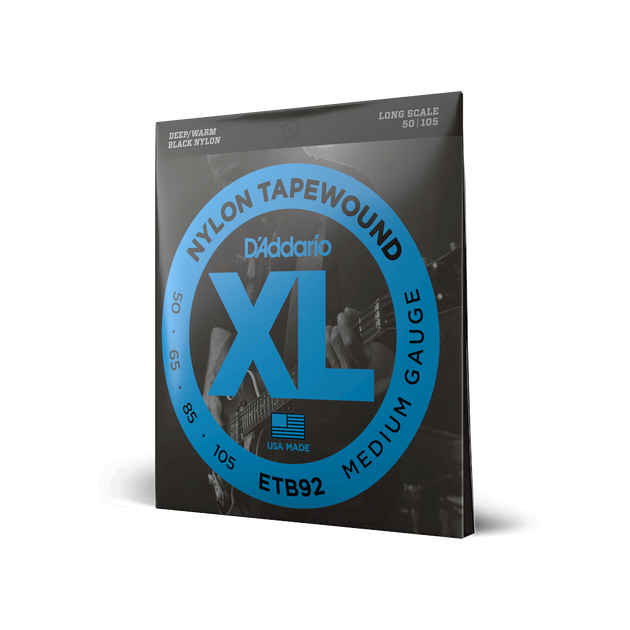 Струны для бас-гитары D'Addario ETB92 XL NYLON TAPEWOUND BASS (50-105) - изображение 2
