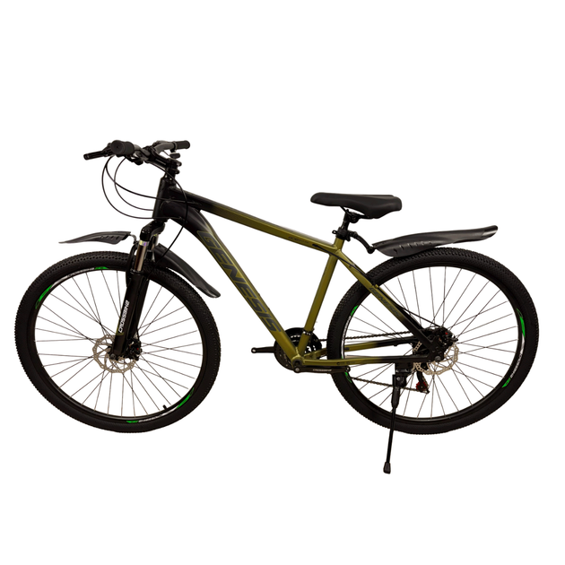 Велосипед CrossBike 29" Genesis 2026 Рама 21" black-green - Фото 3 Велосипед CrossBike 29" Genesis 2026 Рама 21" black-green - изображение 3