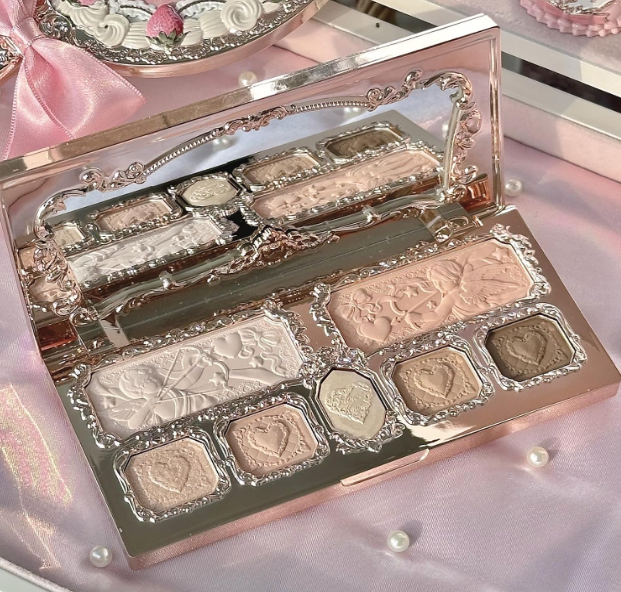 Багатофункціональна палетка тіней Flower Knows Strawberry Cupid Collection відтінок 01 Honey Canelé—Earthy Neutrals - зображення 5