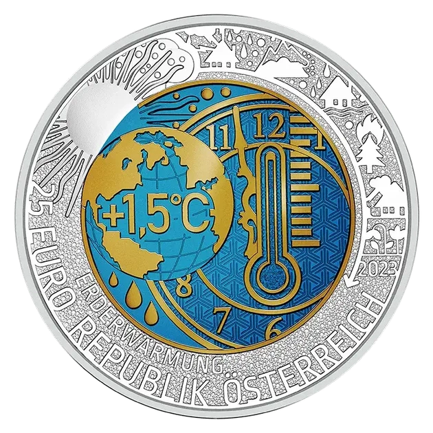 Колекційна срібна монета “Глобальне потепління” 16,5 г 2023 рік - Фото 1 Колекційна срібна монета “Глобальне потепління” 16,5 г 2023 рік - изображение 1