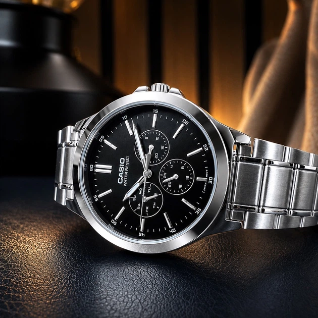 Чоловічий годинник Casio MTP-V300D-1A Сріблястий ( AT1141-0334 ) - зображення 13
