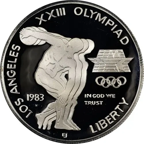 Колекційна срібна монета “Liberty – XXIII літні Олімпійські ігри” PROOF 26,73 г 1983 рік - Фото 1 Колекційна срібна монета “Liberty – XXIII літні Олімпійські ігри” PROOF 26,73 г 1983 рік - изображение 1