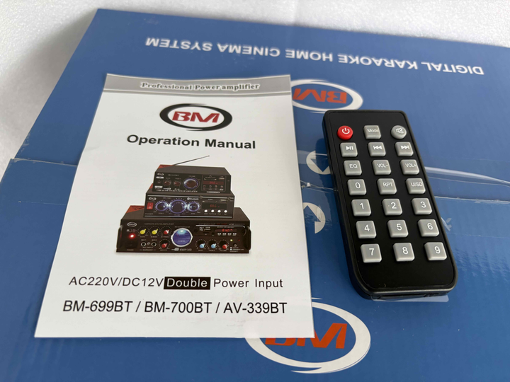 Підсилювач звуку Boschmann AV-339BT Radio+USB+караоке - Фото 4 Підсилювач звуку Boschmann AV-339BT Radio+USB+караоке - зображення 4