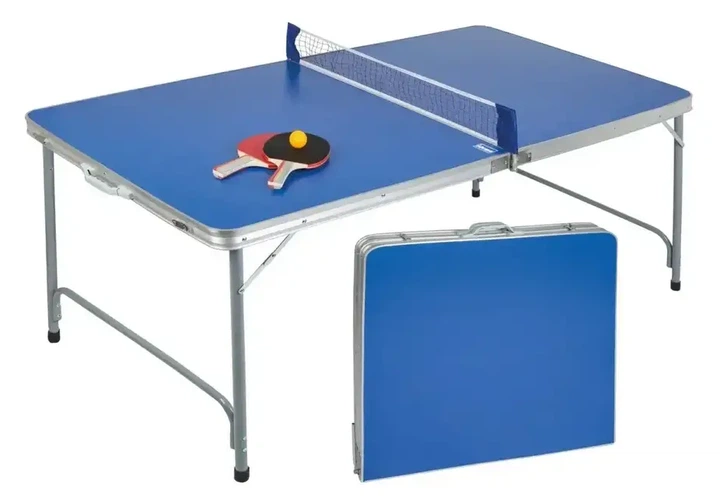 Стіл для настільного тенісу IDENA Compact складний (160×80×70 см) + набір ракеток і сітка - Фото 1 Стіл для настільного тенісу IDENA Compact складний (160×80×70 см) + набір ракеток і сітка - зображення 1