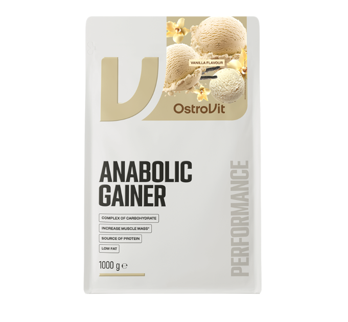 Гейнер Anabolic Gainer OstroVit 1000 грам смак Ваніль - зображення 2