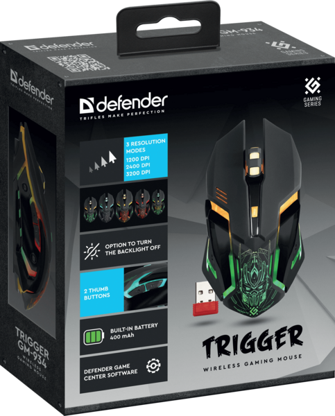 Миша Defender Trigger GM-934 Black (52934) - изображение 11