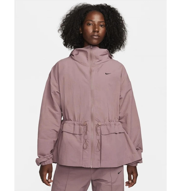 Куртка жіноча Nike Sportswear Everything Wovens Wooversized Hooded Jacket S Рожевий FN3669-208 - зображення 2