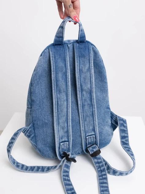 Джинсовий рюкзак Denim Style Світло-синій (арт. 8201) - зображення 2