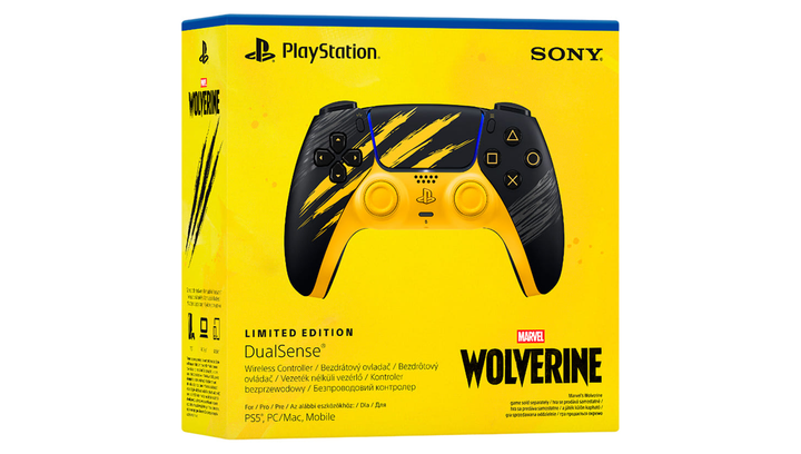 Геймпад Бездротовий Sony PlayStation 5 DualSense Marvel's Wolverine Yellow Limited Edition - зображення 6
