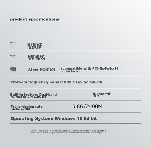 Wi-Fi/Bluetooth адаптер EDUP AX210 WiFi6/2974 Мбит/с/Bluetooth 5.3/Два диапазона/PCI Express (EP-9651) - Фото 9 Wi-Fi/Bluetooth адаптер EDUP AX210 WiFi6/2974 Мбит/с/Bluetooth 5.3/Два диапазона/PCI Express (EP-9651) - изображение 9
