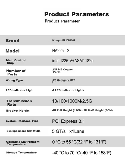 Сетевая карта FLYBISH NA225-T2 PCI Express / 2.5 Гбит/с Ethernet - изображение 5