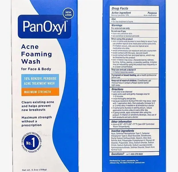 Пінка для вмивання PanOxyl Acne Foaming Wash 10% 156g - зображення 3