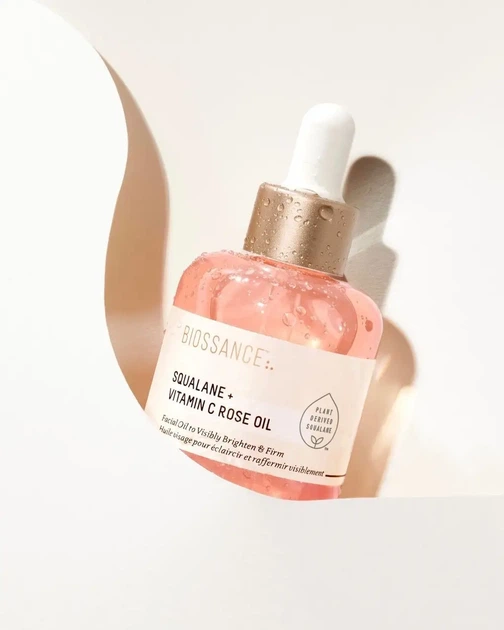 Трояндова олія для обличчя з вітаміном C і скваланом Biossance Squalane + Vitamin C Rose Oil 30 мл - зображення 2