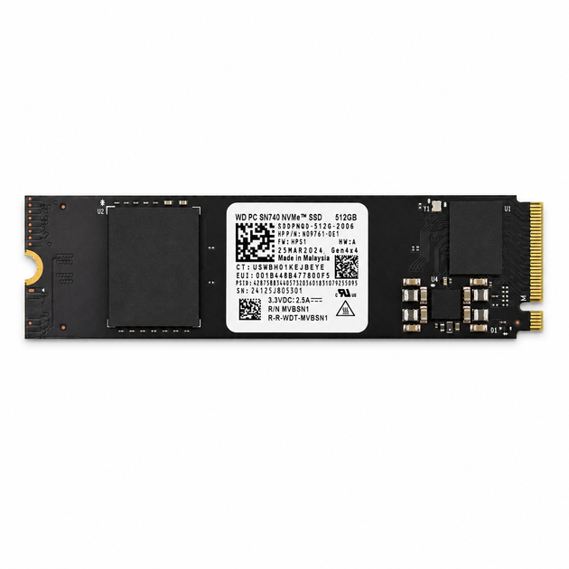 SSD M.2 накопитель WD SN740 512GB (SDDPNQD-512G) Б/У - Фото 1 SSD M.2 накопитель WD SN740 512GB (SDDPNQD-512G) Б/У - изображение 1