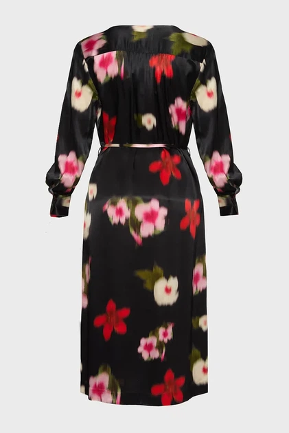 Жіноча чорна сукня з візерунком RELAXED FLORAL PRINT SHIRT DRESS Gant 36 4503367 - изображение 2