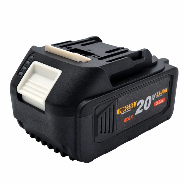 Акумуляторна батарея Procraft Battery 20В 3Аг Max - Фото 1 Акумуляторна батарея Procraft Battery 20В 3Аг Max - зображення 1