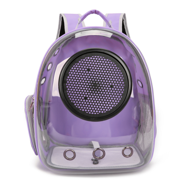Рюкзак для переноски животных с иллюминатором CosmoPet CP-101 для кошек и собак Clear Purple - изображение 7