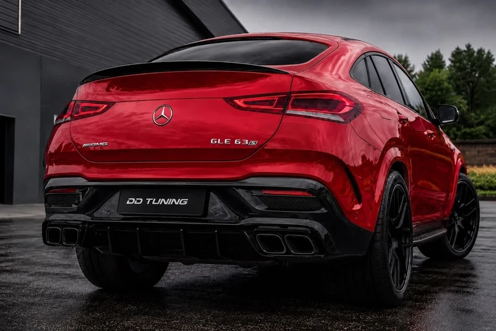 Задний диффузор с насадками дизайн GLE 63 для Mercedes GLE coupe C167 2019- рр - изображение 2