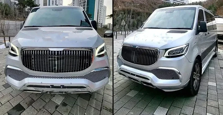 Передній бампер з решіткою Maybach для Mercedes Sprinter W907/W910 2018-2024 рр - зображення 4