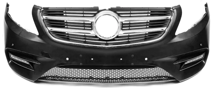 Передній бампер V-class AMG в зібраному вигляді для Mercedes Vito / V-class W447 2014- рр - Фото 1 Передній бампер V-class AMG в зібраному вигляді для Mercedes Vito / V-class W447 2014- рр - зображення 1