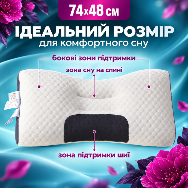 Ортопедична подушка для сну HoneyСomb - Фото 5 Ортопедична подушка для сну HoneyСomb - зображення 5