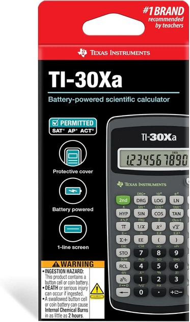 Научный калькулятор Texas Instruments TI-30Xa Scientific Calculator - изображение 3