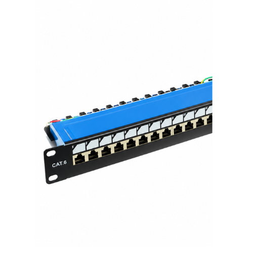 Патч-панель 19″ EPNew 6PLDN-F24BK 24xRJ-45 FTP кат. 6 для кабельных систем - изображение 3