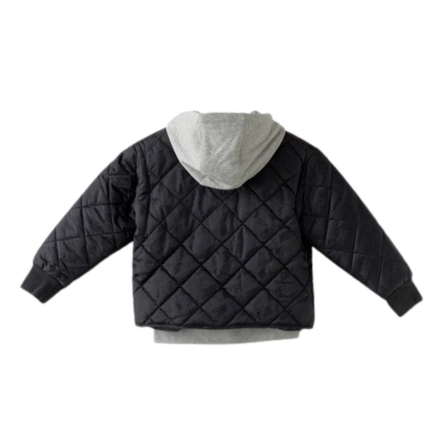 Куртка дитяча Nike Fleece Hooded Quilt Jacket 4 зріст 104 см Чорний 86N071-023 - Фото 2 Куртка дитяча Nike Fleece Hooded Quilt Jacket 4 зріст 104 см Чорний 86N071-023 - зображення 2
