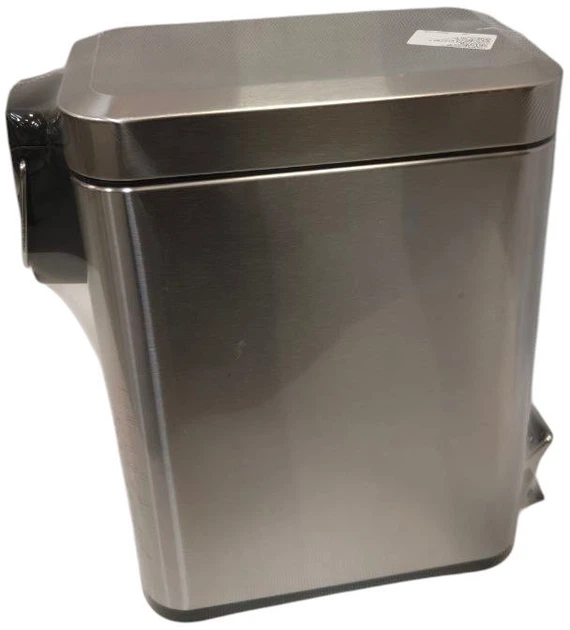 Kosz na śmieci 5five Simply Smart ze stali nierdzewnej 5 l Srebrny (3560238324516) (955555921026470) - Outlet - obraz 4