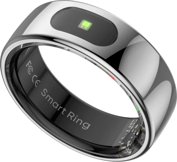 Смарт-кільце Smart Ring 7 R08+ 17,3-17,5 мм із кейсом для заряджання, сріблясте - зображення 5