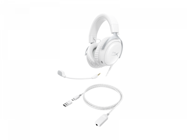 Наушники HyperX Cloud iii White (bs7c1aa) - Фото 2 Наушники HyperX Cloud iii White (bs7c1aa) - зображення 2