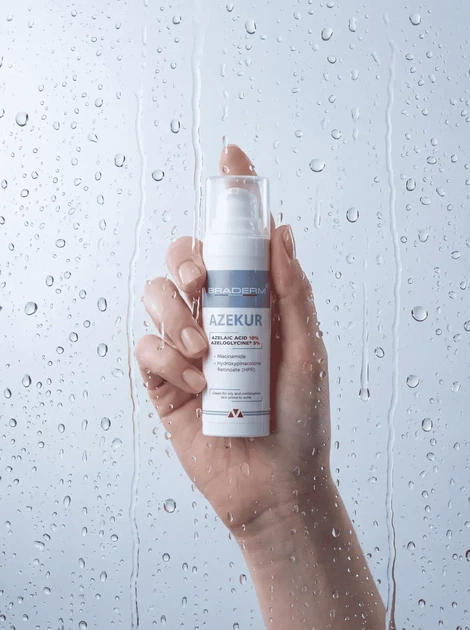 Крем для комплексного контролю акне та підтримки ремісії Braderm Azekur Cream (Азекур крем) 30 ml 00-0093903 - Фото 4 Крем для комплексного контролю акне та підтримки ремісії Braderm Azekur Cream (Азекур крем) 30 ml 00-0093903 - зображення 4